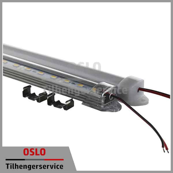 LED lyslist 12V – Melkehvitt deksel