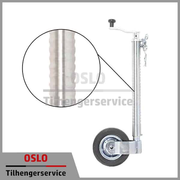 Støttehjul PRO Rillet 300kg