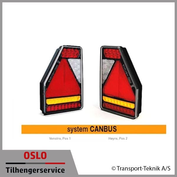 Baklykt LED 12/24V m/canbus – Høyre
