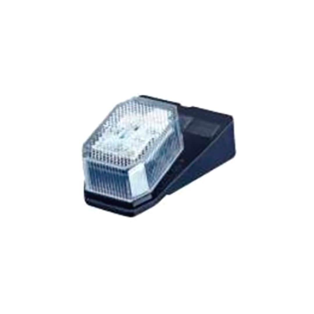 Markeringslys Flexipoint LED m/brakett - Hvit (IP67, 0,5 m)