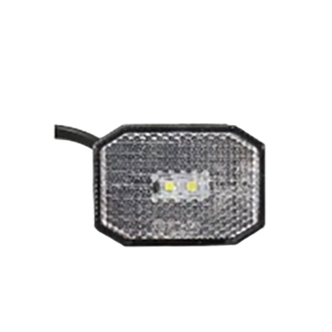 Markeringslys LED 12V plan montert (IP69) – Hvit