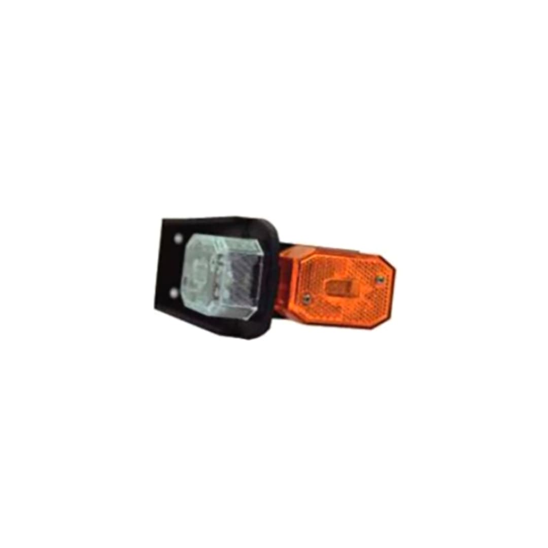 Markeringslys glødepære 12V - dobbel hvit/oransje (65×30×28 mm)
