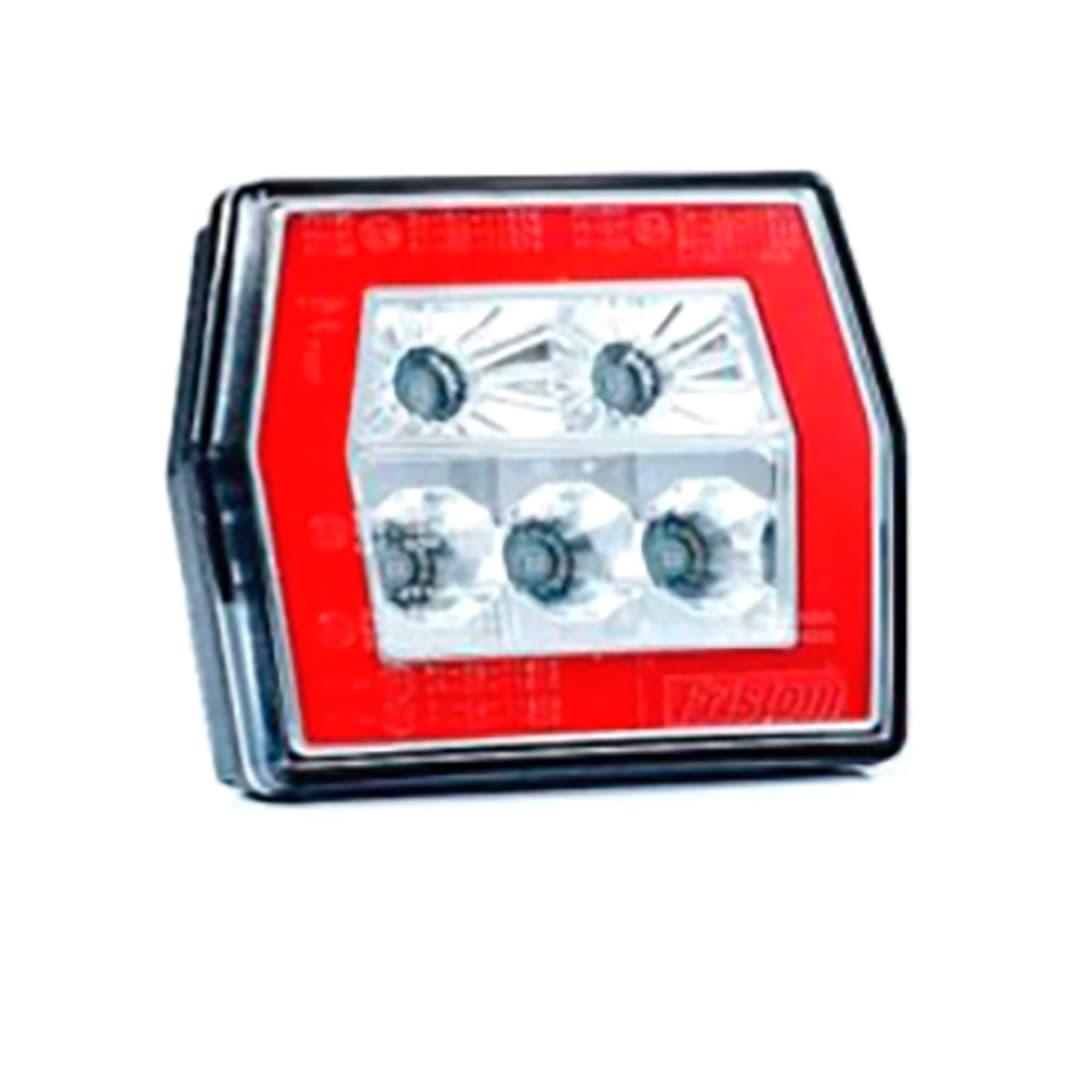 Baklykt LED 12/24V 5-polet m/refleks